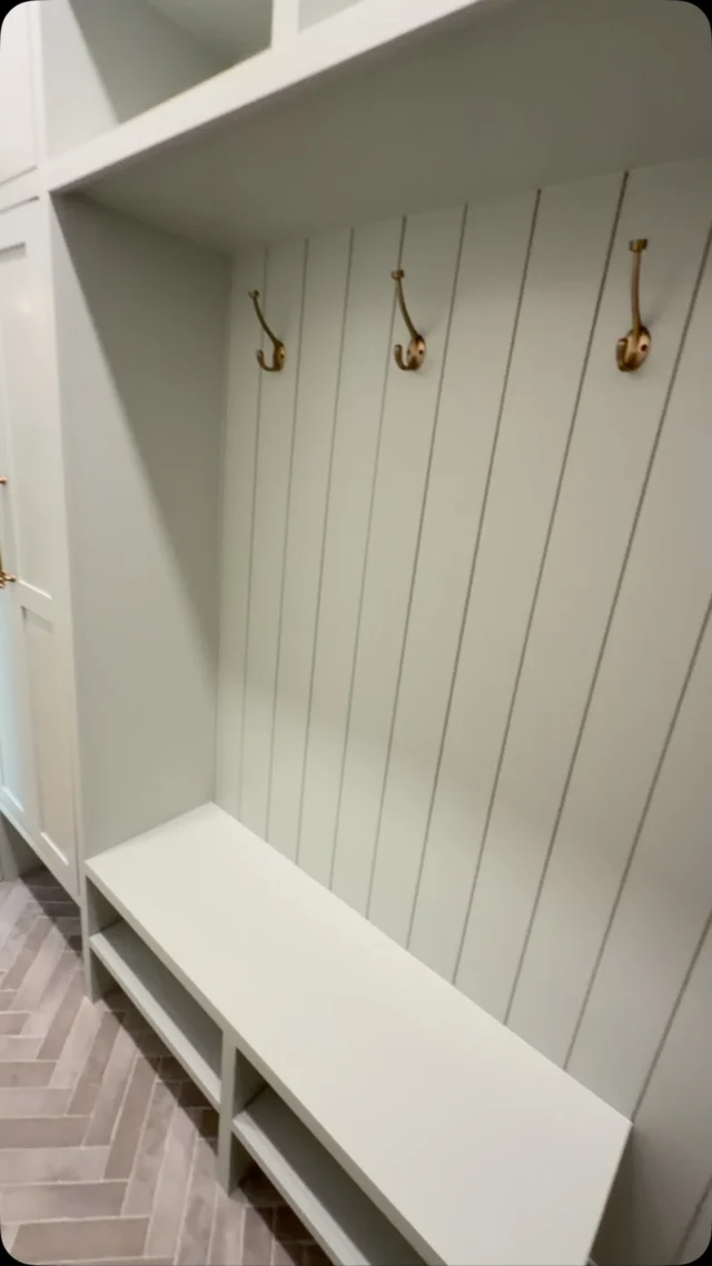 Watch this space come to life with a custom-built mudroom designed for style, storage, and everyday functionality. Every detail was built with precision and made to last.