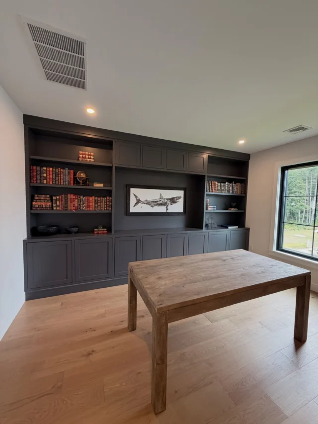 Every project is custom-made to match our client’s vision. Built with precision, quality, and lasting craftsmanship. 🏡#CustomBuilt #FinishCarpentry #CustomCabinets #BuiltIns #woodworking